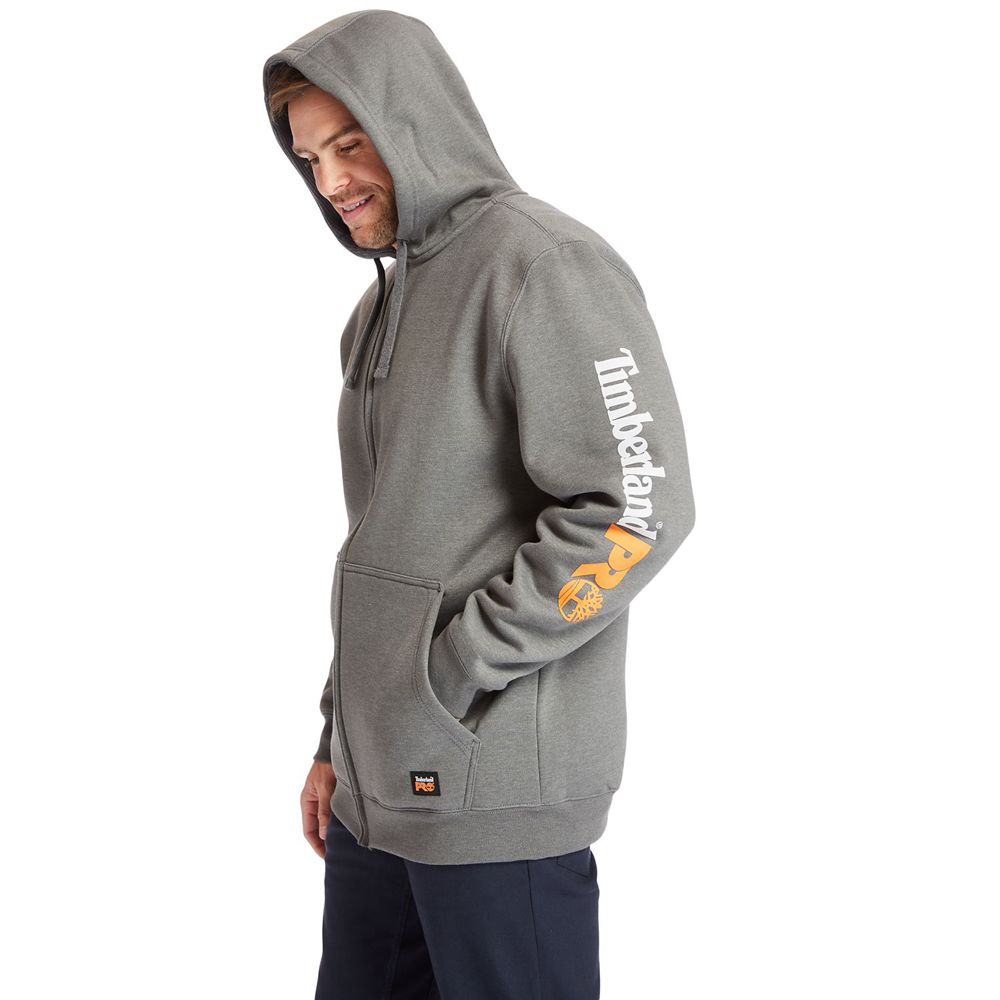 Hanorac Timberland Barbati Gri - Pro® Big & Tall Hood Honcho Full-Zip Hoodie - Romania - YKSZDN709